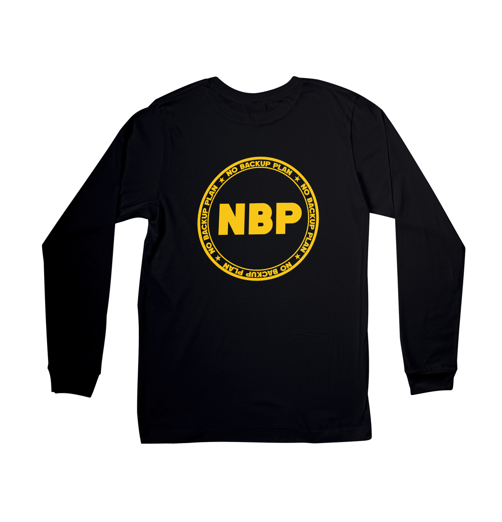 No Backup Plan Long Sleeve - Black & Gold